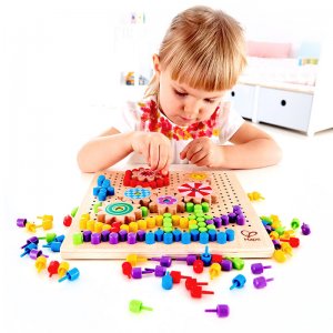 Hape百变像素画3-6岁儿童玩具宝宝益智早教逻辑兴趣艺术